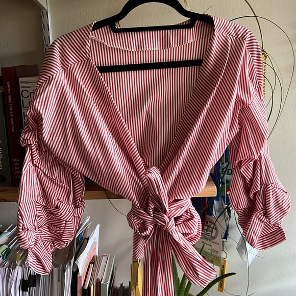 Zara wrap blause - Picture 2 of 4